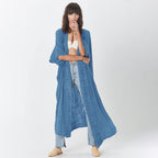 Rust Red Lace Cardigan Loose Beach Sun Protection Coat Beach Cover Up Swimsuit Outwear Women Bella Mia