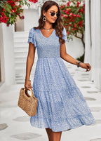 Designed Office Small Dress Four Seasons Elegant Mid Length A line Women Bella Mia