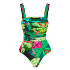 Butterfly Print One Piece Swimsuit Women Umbrella Skirt Sets Bella Mia