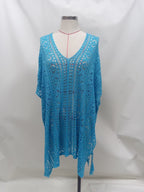 Summer Bikini Sun Protective Blouse Hollow Out Cutout Split Sexy Beach Dress for Women Crochet hook Crochet hook Crochet hook Bella Mia