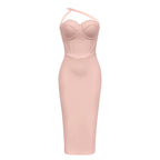 Dress Simple Sexy Sling Slim Fit Oblique Shoulder Party Dress Women Dress Bella Mia