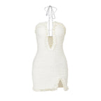 Summer Type Hip Elegant Sexy Mechanism Hollow Out Cutout Split Dress Women Bella Mia