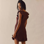 Summer Beach Dress Women Solid Color Sexy Knitted Hollow Out Cutout Bikini Swimsuit Blouse Sun Protective Clothing Crochet hook Bella Mia