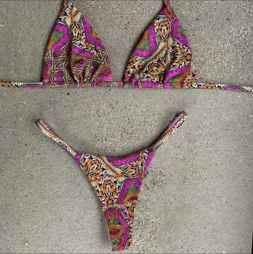 Bikini Printed Swimsuit Women Sexy Bundle Swimming Pool Swimsuit two piece set