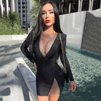 Dress Women Spring Autumn High Grade Small Fashionable Sexy Tight Hip Sexy Night Show Long Sleeve Bella Mia