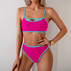 Bikini Swimsuit Women Sexy Backless Color Block Split Swimsuit Bikini Bella Mia