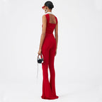 Sexy Hollow Out Cutout One Piece Swimsuit Women Red Rose Set Bella Mia