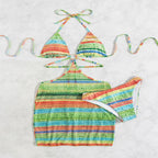 Tie Dye Swimsuit With Shoulder Straps Women Sexy Beach Spring Bikini Two Piece Swimwear Bella Mia