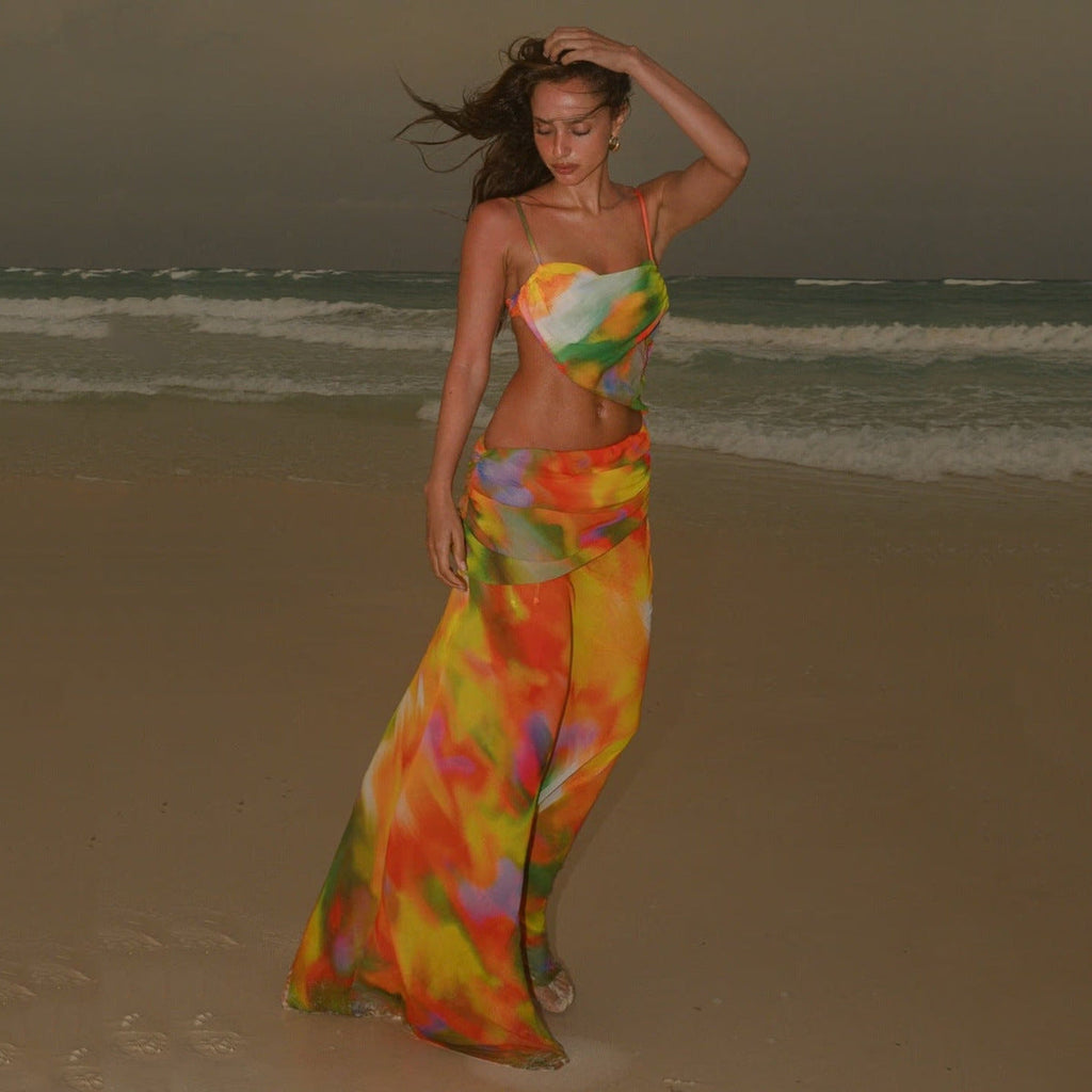 Bikini Bikini Women Swimsuit Swimsuit Printed Beach Dress Maxidress Bella Mia