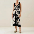 Two Piece Set One Piece Gauze Skirt Swimsuit Multi Color Printing Conservative Sunscreen Swimsuit Bella Mia