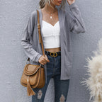 Autumn Winter Casual Women Wear Basic Long Sleeve Solid Color Long Sweater Cardigan Bella Mia