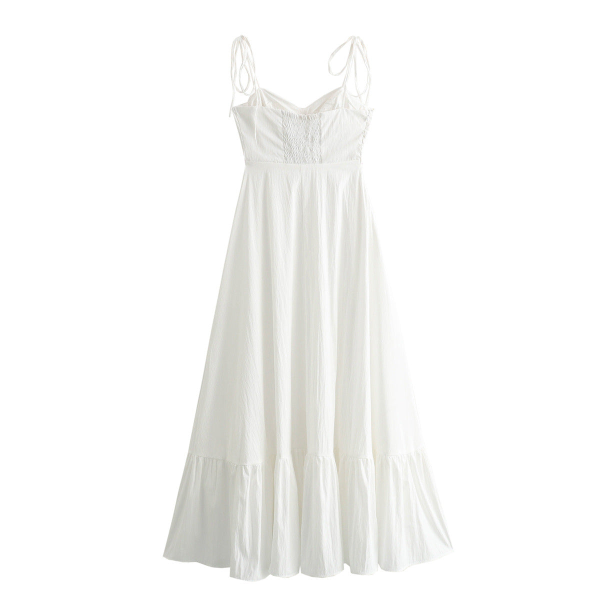 Summer Women Clothing Laminated Decoration Poplin Sleeveless Sling Dress Slimming Bella Mia