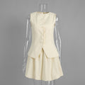 Vest Skirt Summer Sweet Vest Bud Skirt Two Piece Sets