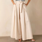 Women Spring Autumn Apricot Straight Leg Pants Bella Mia