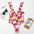 Lotus Leaf Flying Edge Women Triangle Swimsuit Bikini Swimsuit Bella Mia