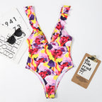 Lotus Leaf Flying Edge Women Triangle Swimsuit Bikini Swimsuit Bella Mia