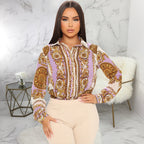 Women Casual Digital Printing Multi Color Women Shirt Bella Mia
