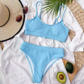 Solid Color Triangle Split Swimsuit Women Sexy Bikini Swimsuit Bella Mia