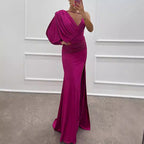 Women V neck Sexy Design Dress Evening Dress Bella Mia