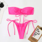 Double Sided Tube Top Lady Sexy Split Double Sided Bikini Latest Beach Swimsuit Bella Mia