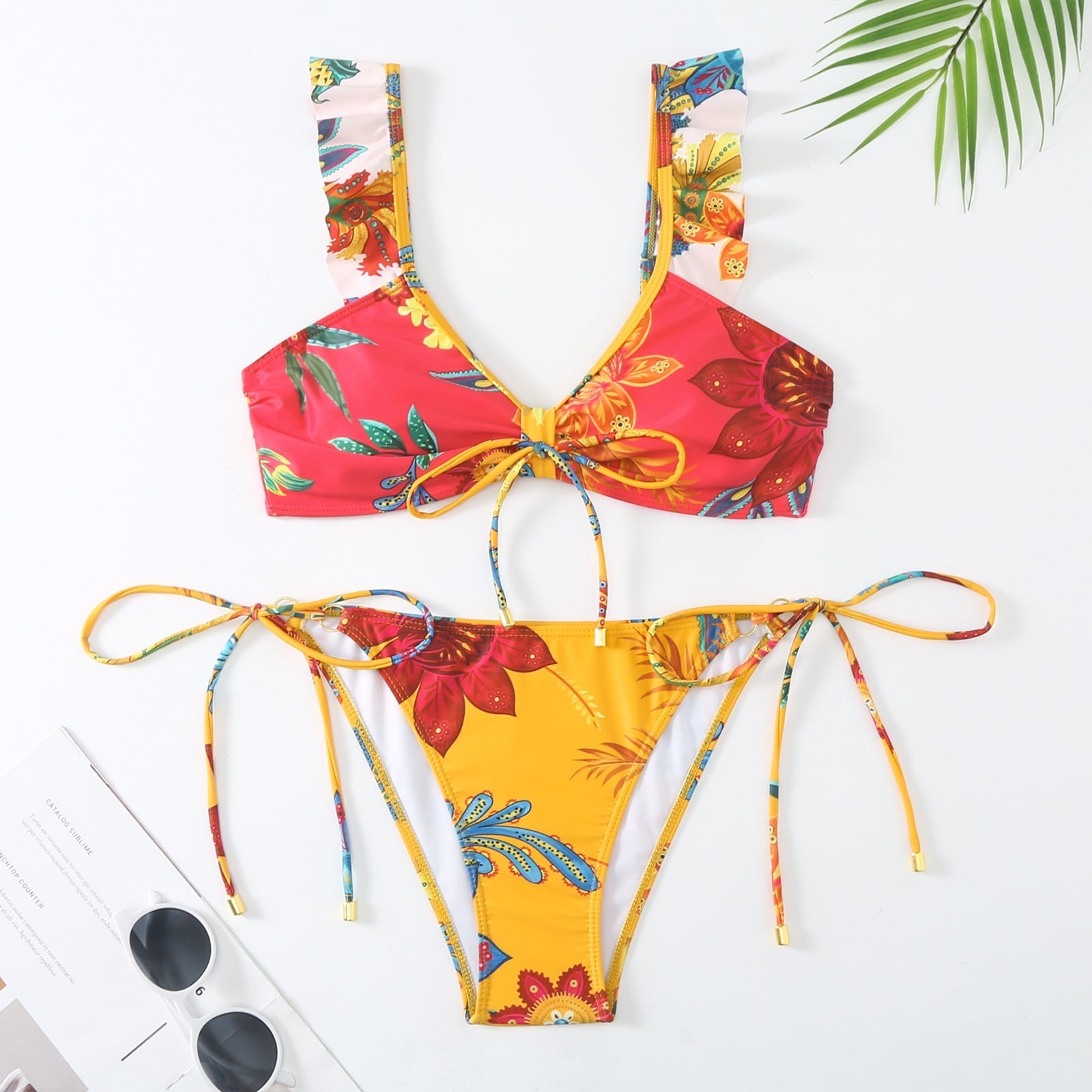Push up Bikini Sexy High Waist Bikini Split Swimsuit Suit Chiffon Dress Bella Mia