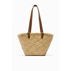 Simple Shoulder Straw Bag Large Capacity Straw Bag Woven Bag Vacation Beach Bag Natural Grass Women Bag Bella Mia