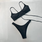 Bikini Sexy Bikini Solid Color Split Women Swimsuit Women Bella Mia
