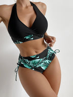 High Waist Color Stitching Bikini Swimsuit Swimwear Women Sexy Bikini Bella Mia