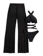 Sexy Backless Transparent Three Piece Set Bella Mia