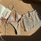Special Mesh Three Piece Swimsuit Sexy Lace up Swimsuit Bikini Bella Mia