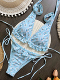 Bikini Bikini Lace up Sexy Split Women Swimsuit Women Bella Mia