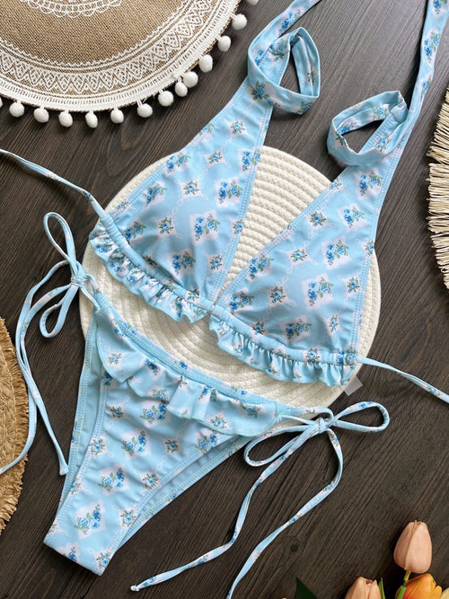 Bikini Bikini Lace up Sexy Split Women Swimsuit Women Bella Mia