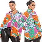 Casual Digital Printing Multi-Color Women Shirt Bella Mia