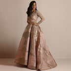 Women Clothing Gilding Large Sleeve Dress Cocktail Sexy Evening Dress Pink Bella Mia