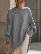 Autumn Winter round Neck Pullover Sweater Women Loose Lazy Solid Color Women Sweater Bella Mia