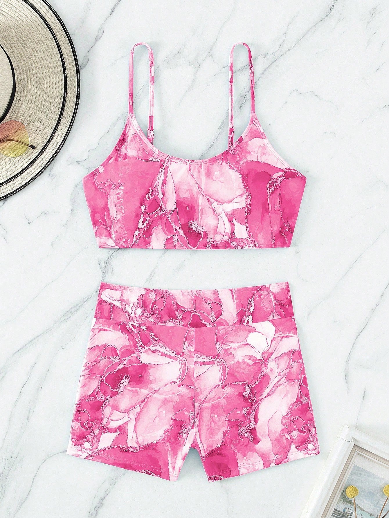 Swimsuit Women Tie Dyed Split Two Piece Set Printed Bikini Swimsuit Bella Mia