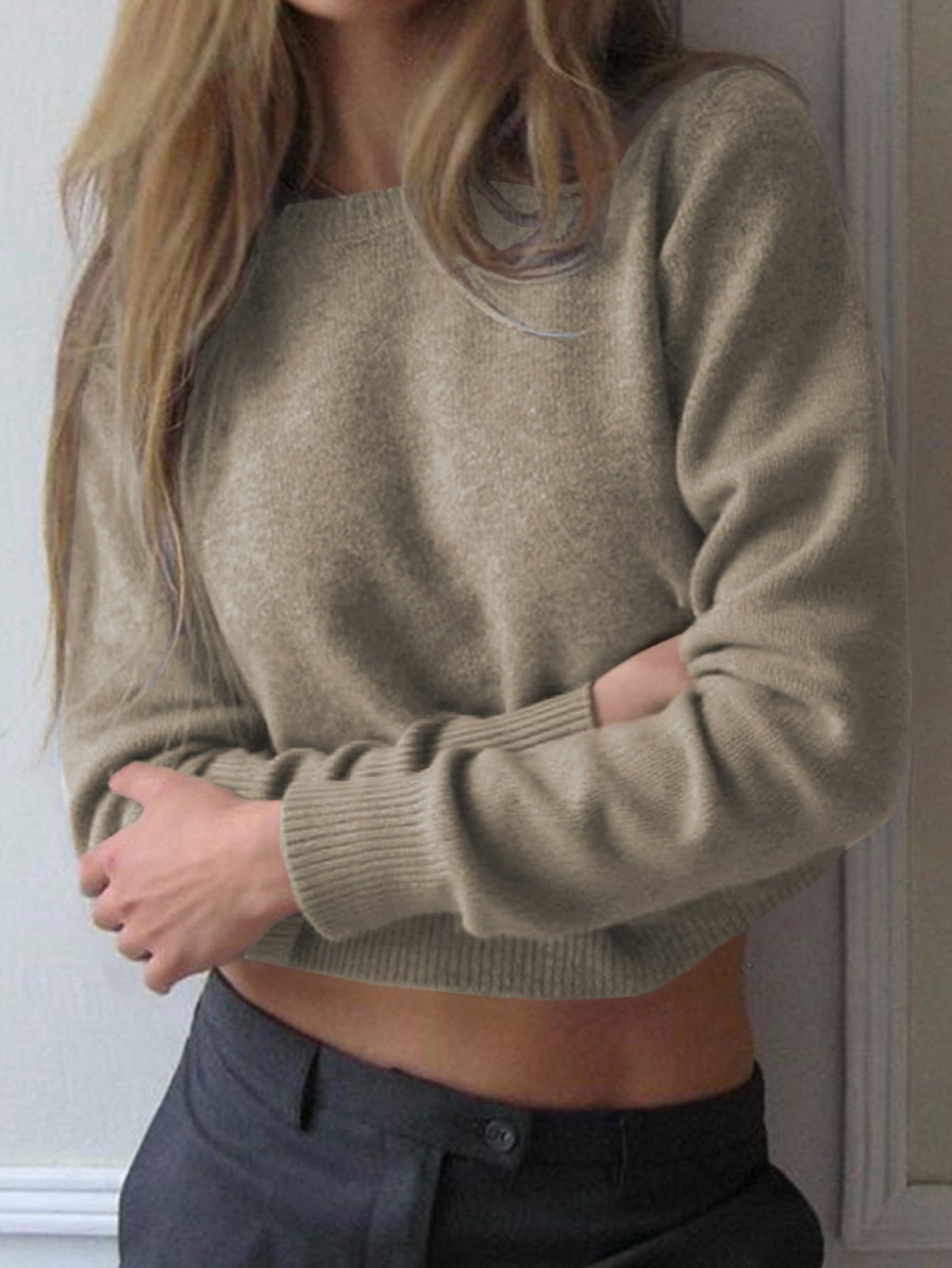 Casual- Woolen Long Sleeved Bottoming Shirt Sweaters Women Clothing Autumn Winter Bella Mia
