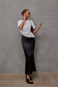 Spring Summer Artificial Silk Skirt Satin Skirt Women Casual Satin Hip Skirt Bella Mia