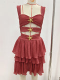 A Shaped Tiered Dress One Piece Beach Sexy One Piece Bella Mia
