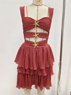 A Shaped Tiered Dress One Piece Beach Sexy One Piece Bella Mia