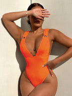 One Piece Swimsuit Women Sexy Solid Color Bikini Swimsuit Bella Mia