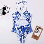 Printed Sexy Women Siamese Triangle Strap Bikini Beach Swimwear Swimsuit Bella Mia