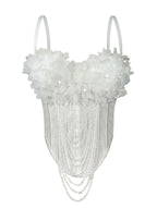 Arrival Handmade Floral Tassel Suspender Vest Sexy Backless Tube Top Outer Wear Boning Corset Corset Body Shaping Bella Mia