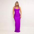 Summer Arrival Halter Backless Tube Top Dress Sexy Slim Solid Color Sticky Floral Evening Dress Bella Mia