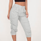 Women Clothing Casual Cropped Pants Workwear Harem Pants Bella Mia