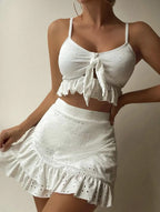 Summer Beach Skirt Bikini Three Piece Set Swimsuit Conservative Swimsuit Women Bella Mia