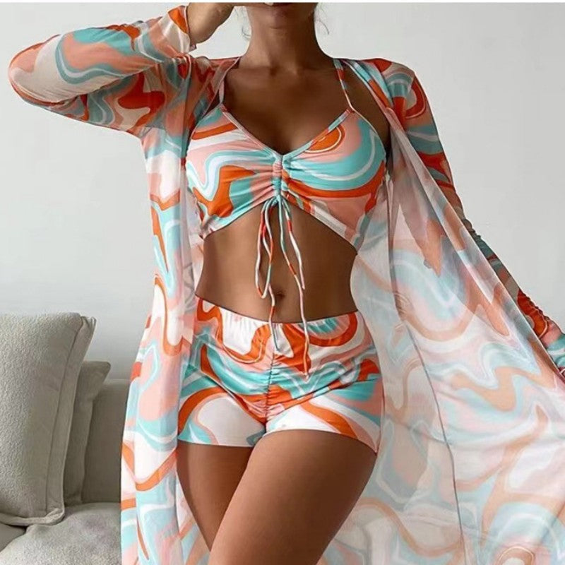 Swimsuit Women Three Piece Split Bikini Sexy High Waist Swimsuit Bella Mia