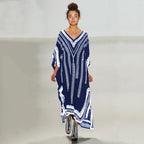 Black Bottom Quick Drying Robe Beach Dress Loose plus Size Maxi Dress Bikini Cover up Sun Protection Shirt Women Robe Bella Mia