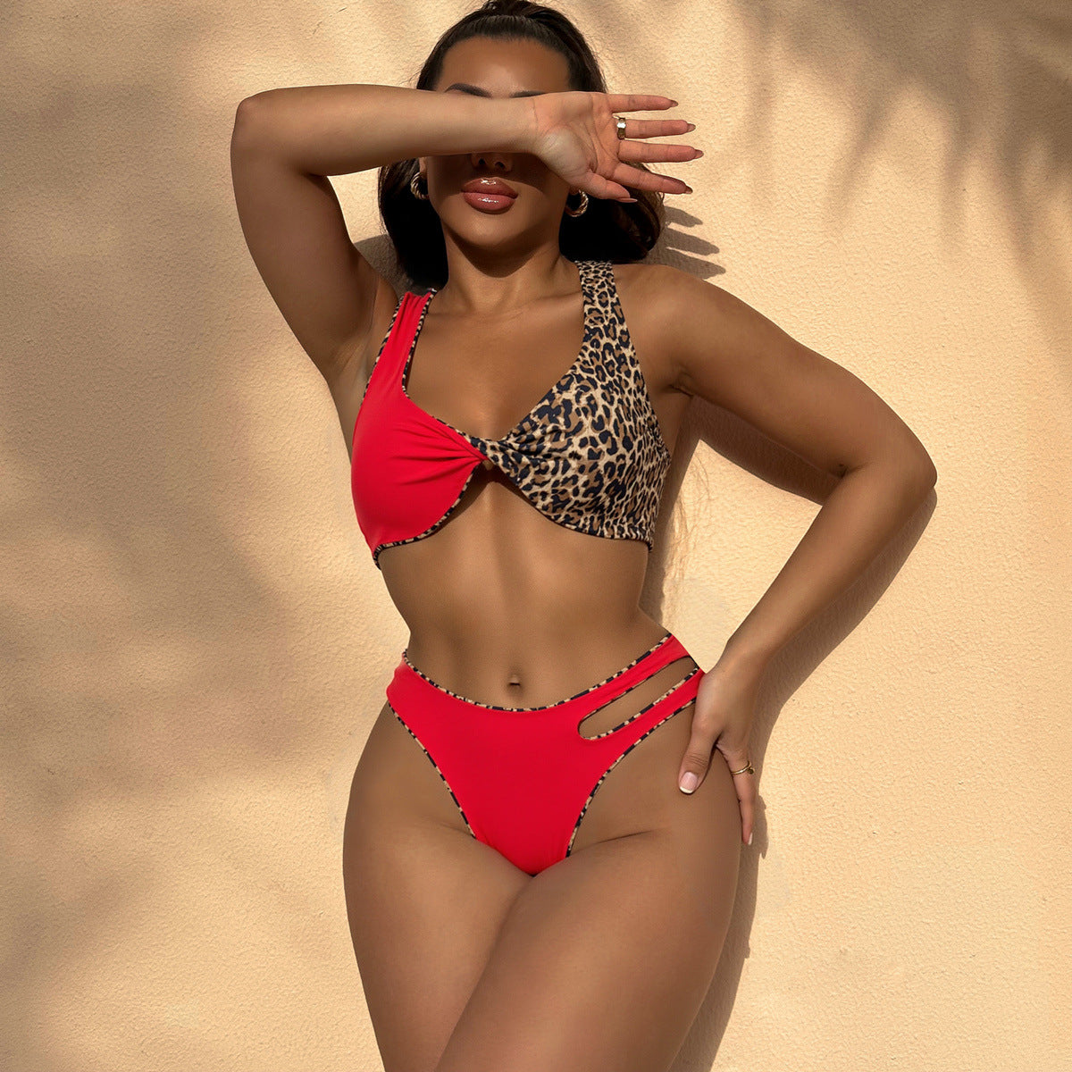 Bikini Stitching Swimsuit Backless Swimsuit Women Sexy Swimsuit Color Matching Bella Mia