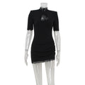 Slim Lace Stitching Hollow Out Cutout Thin Sexy Party Hip Bag Dress Women Bella Mia